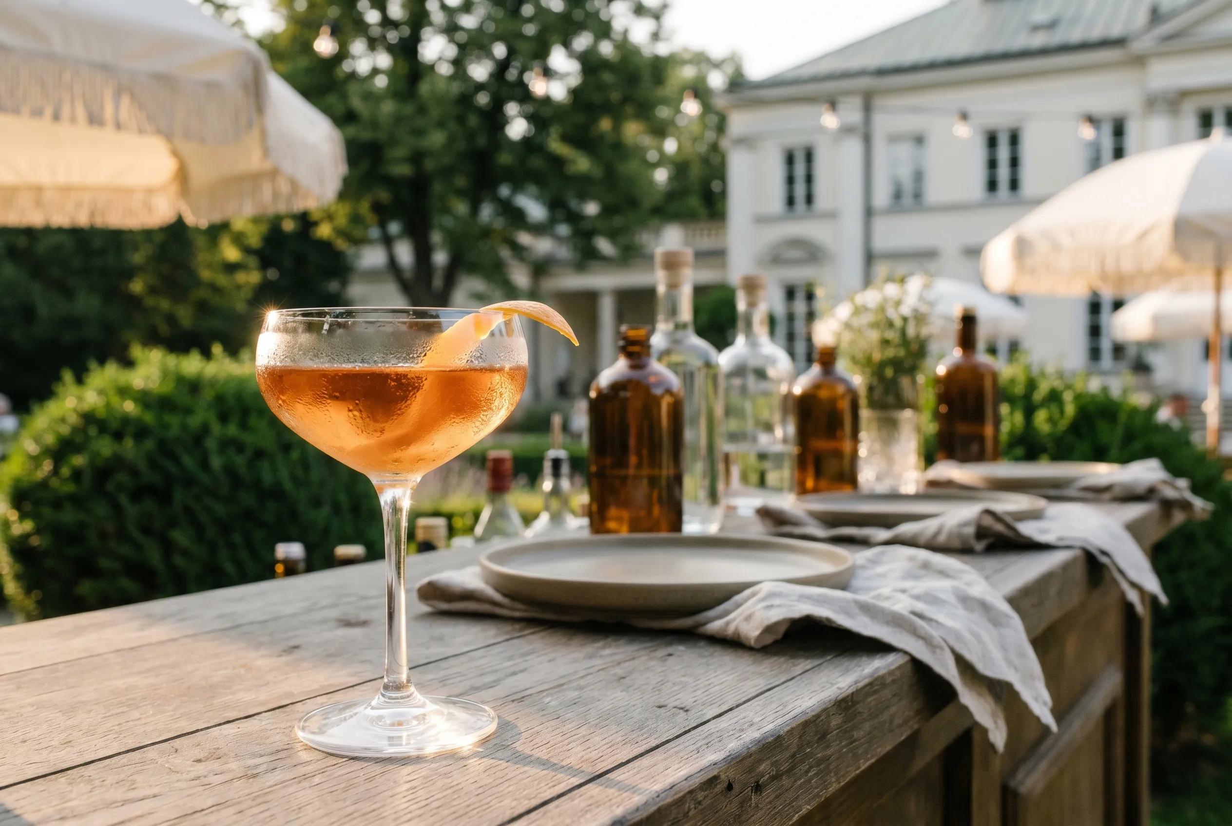 Aperitif na barze w ogrodzie ÉTÉ